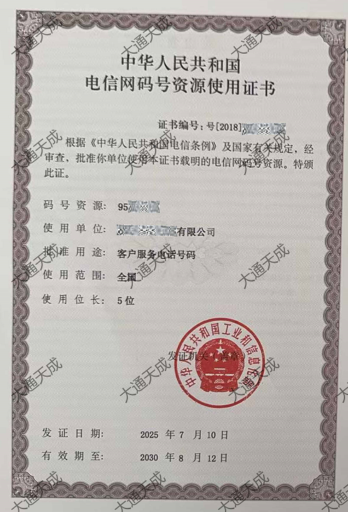 95码号最新办理案例